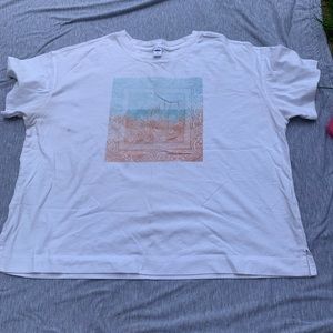 CL White Old Navy Bandana Graphic Design Tee